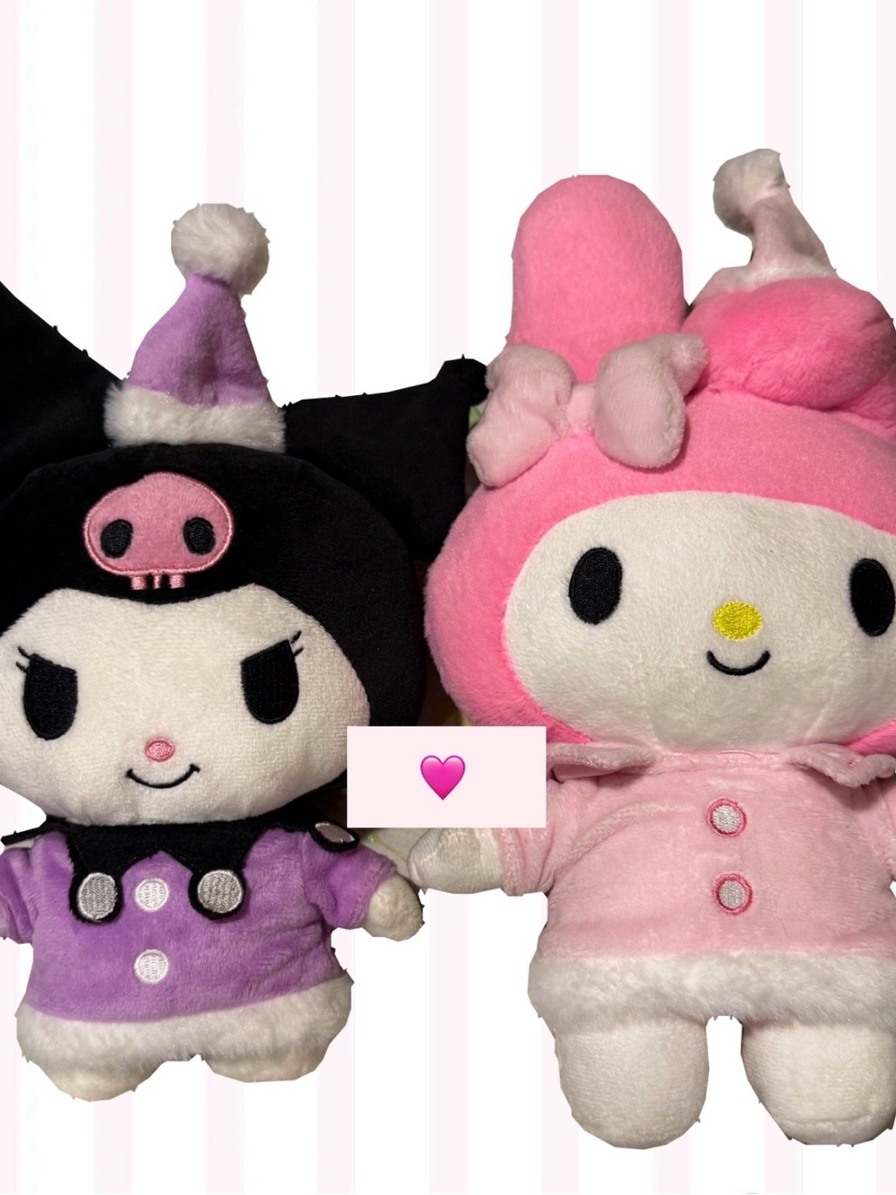 SANRIO KUROMI & MY MELODY WINTER NIGHTCAP SET